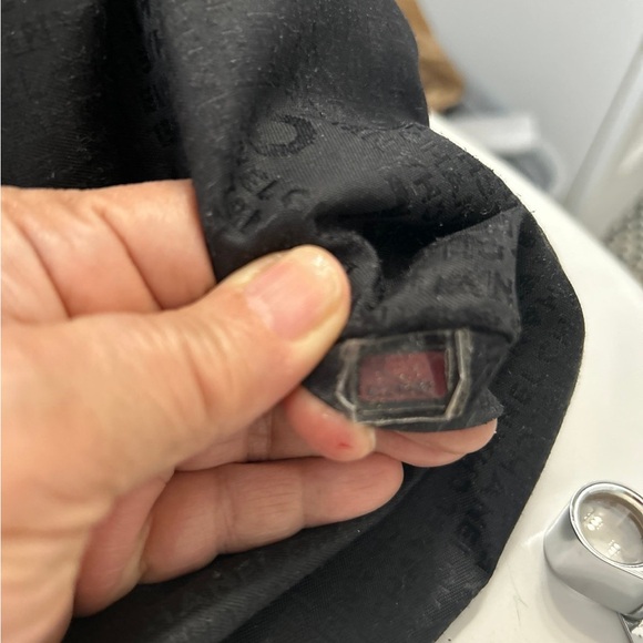 Chanel Square Leather Stitch Boston Bag Bag & COA - Picture 8 of 9